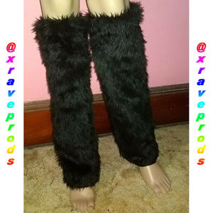 RAVE FLUFFIES - Leg Warmers Faux Fur Winter Dance